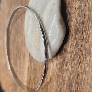 B2824 road tracks‎ silver tone bracelet